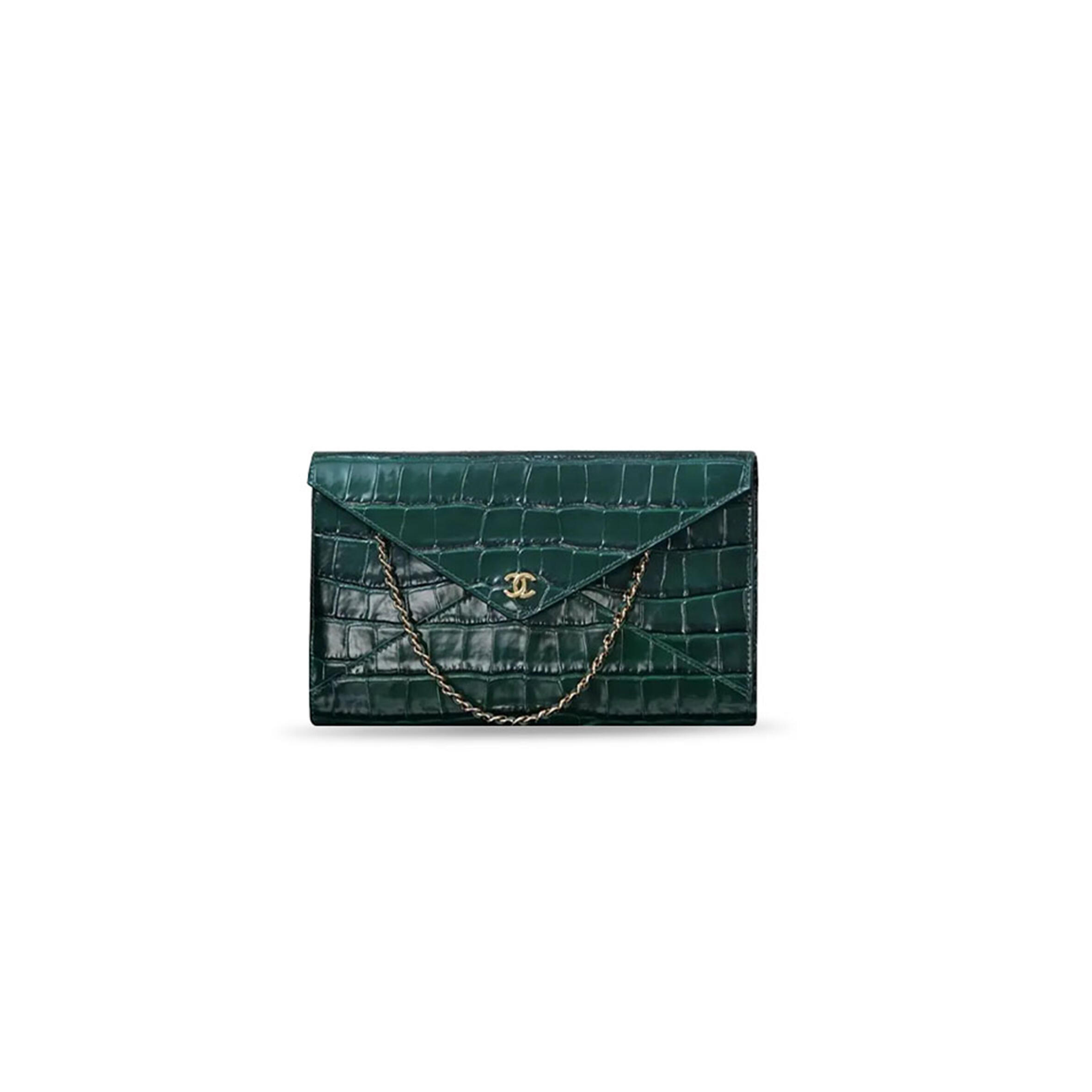 CHANEL CLUTCH WITH LEATHER STRAP AP5232 (21.5*13*2cm) 